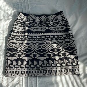 Tribal Skirt with stretch and liner underneath